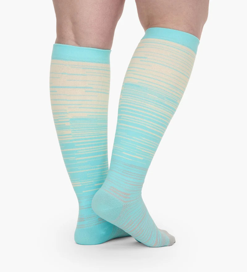 Wide Compression Socks - Stripes
