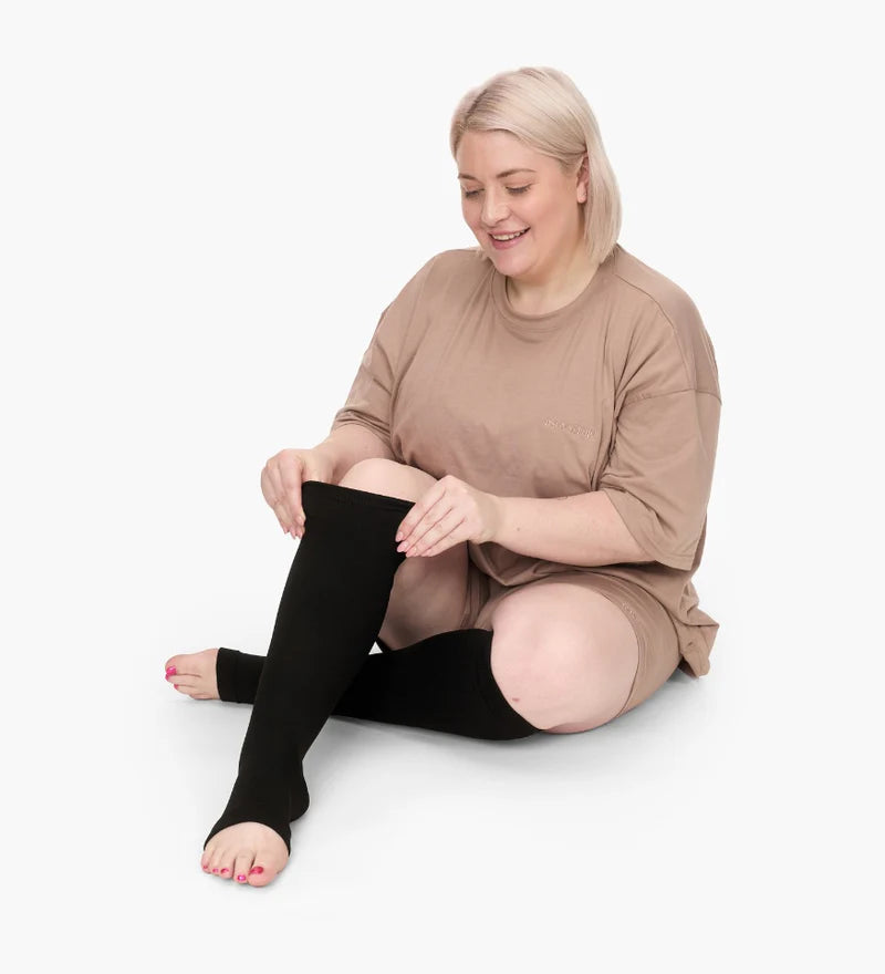 Toeless Wide Compression Socks