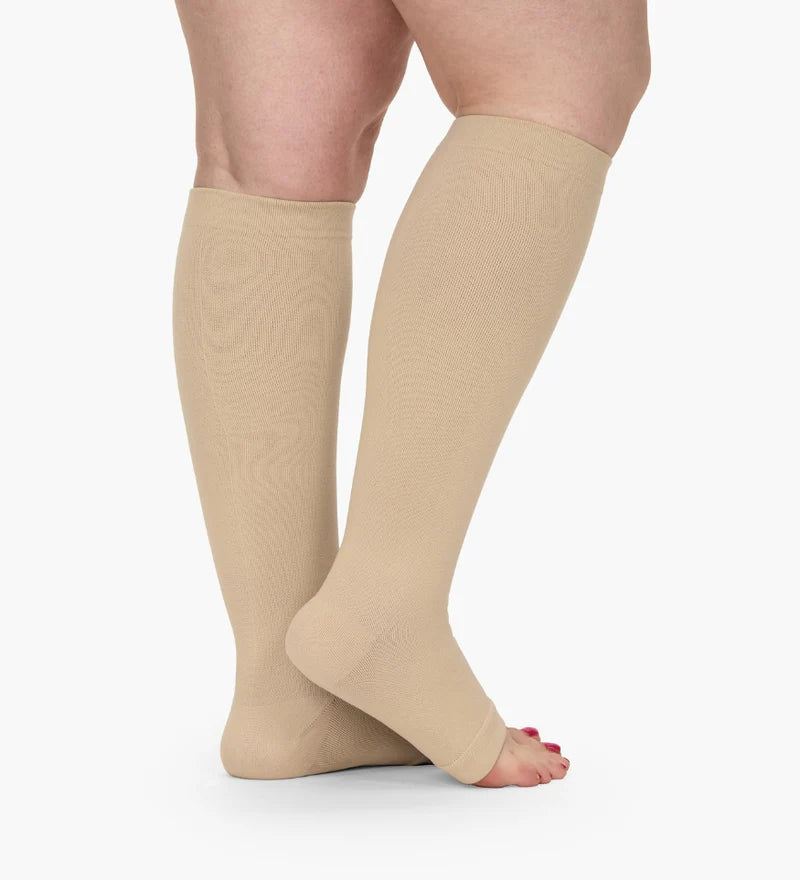 Toeless Wide Compression Socks